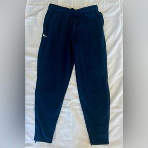 navy blue nike athletic joggers